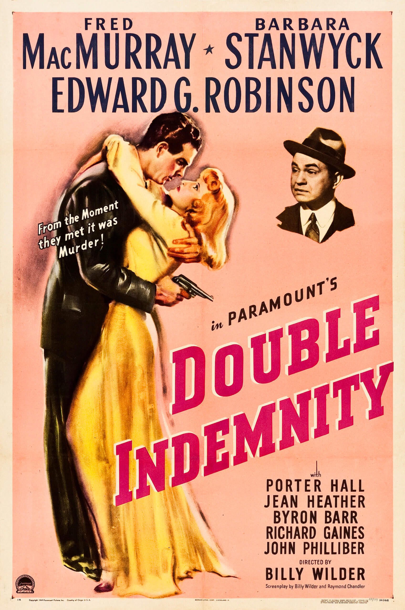 Póster de Double Indemnity