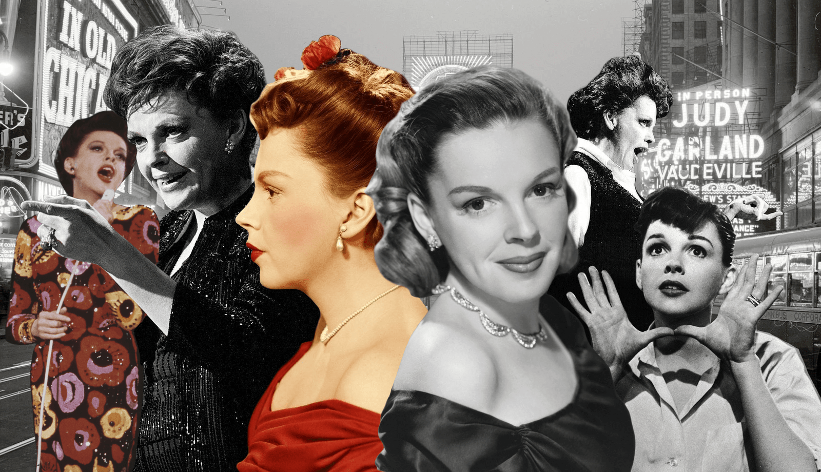 Serie de distintas imágenes de Judy Garland