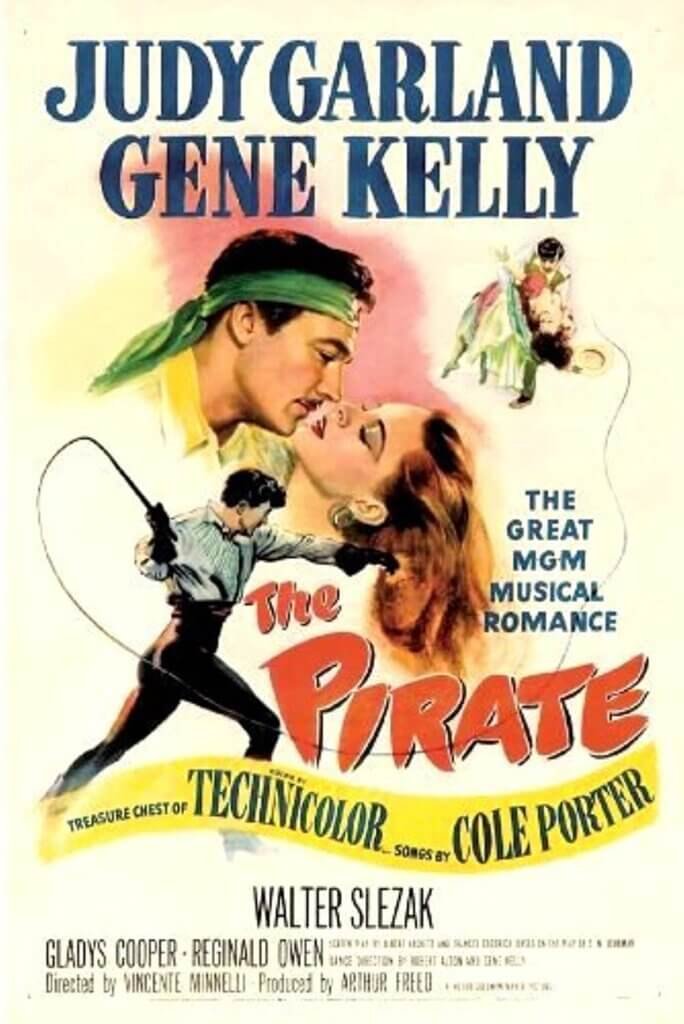 Póster del musical The Pirate con Judy Garland y Gene Kelly