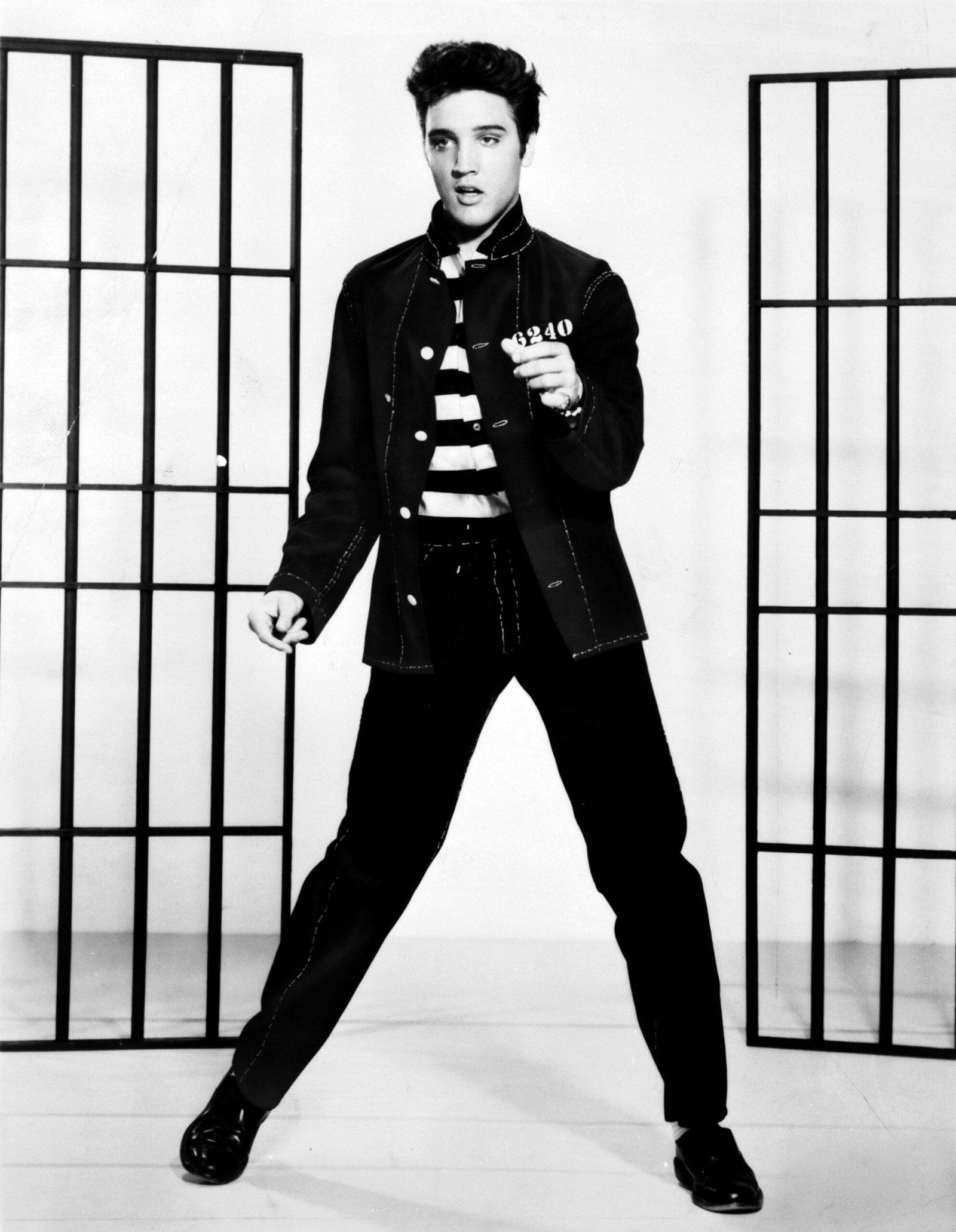 Fotografía publicitaria de Elvis Presley para Jailhouse Rock