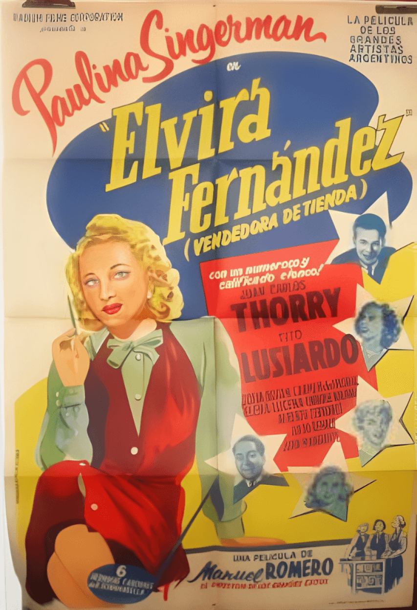 Póster de Elvira Fernández, vendedora de tienda