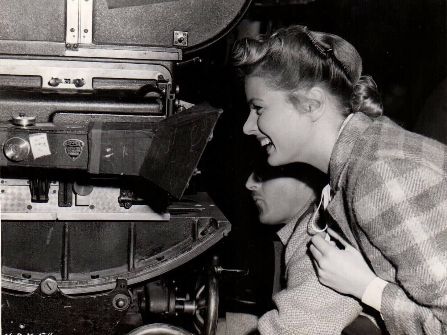 Imagen de Ingrid Bergman en el set de Spellbound